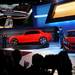 Chevrolet shows off their new vehicles the Code 130R, left, and the Sonic RS during a press preview at the North American International Auto Show in Detroit at Cobo Hall on Monday morning.  Melanie Maxwell I AnnArbor.com